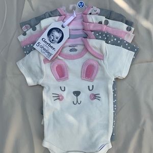 Gerber Springtime Onesie 5-pack